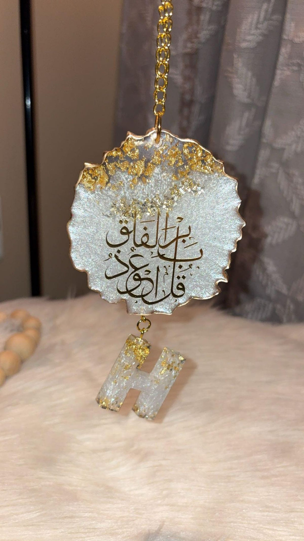 Handmade Resin Car Hanging – Stylish Car Interior Accessory