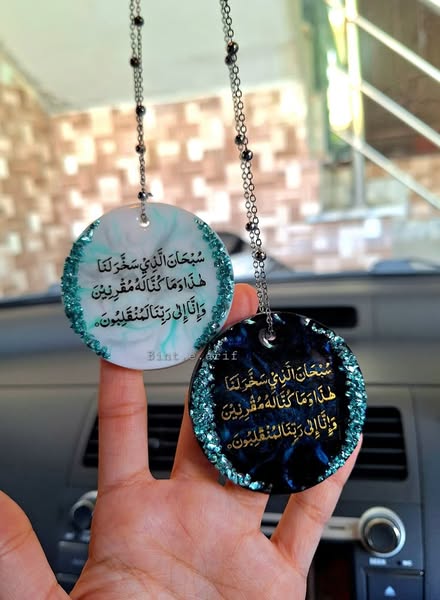 Handmade Resin Car Hanging – Stylish Car Interior Accessory
