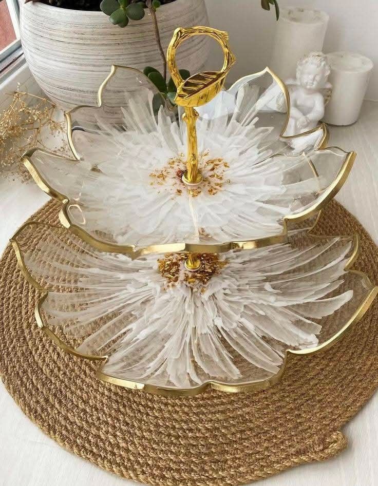 Handmade Resin Trays – Elegant Keepsake for Nikkah, Engagement &amp; Anniversaries