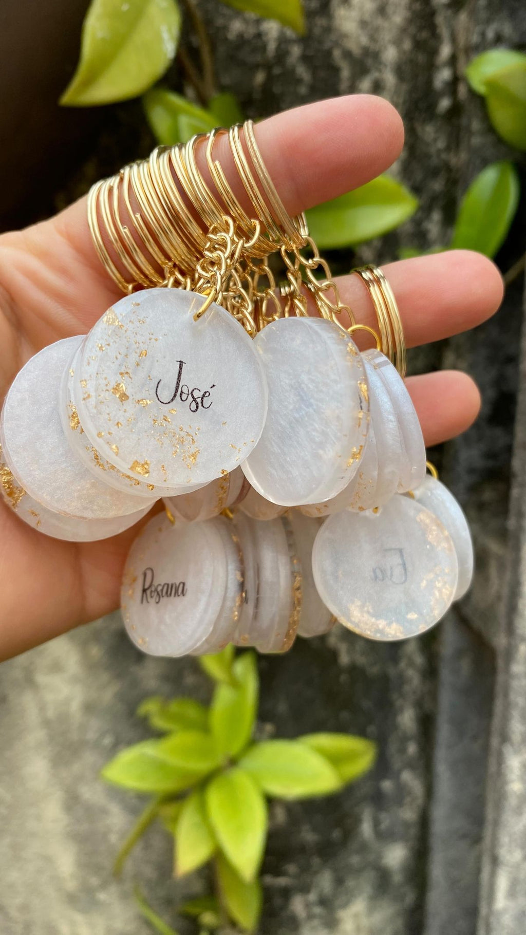 &nbsp;Handmade Resin Keychains – Alphabetic &amp; Custom Designs