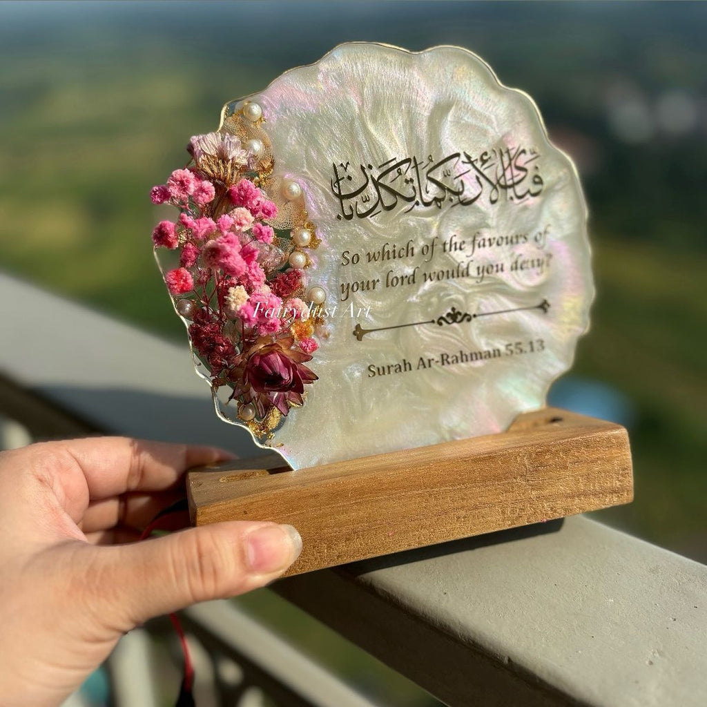 Handmade Resin Trays – Elegant Keepsake for Nikkah, Engagement &amp; Anniversaries