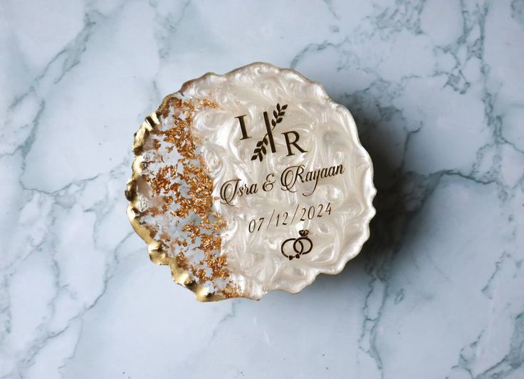 Handmade Resin Trays – Elegant Keepsake for Nikkah, Engagement &amp; Anniversaries