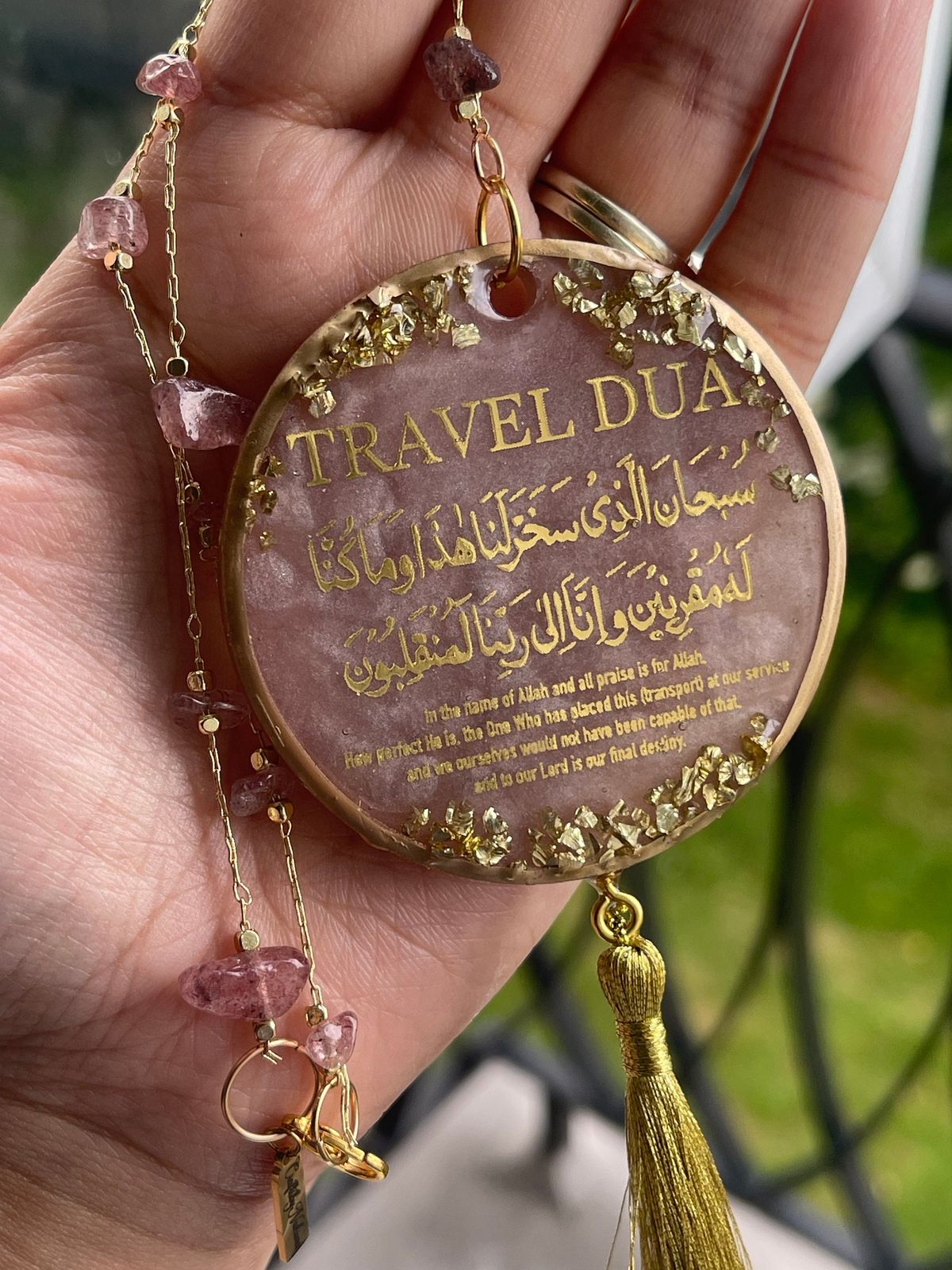 Handmade Resin Car Hanging – Stylish Car Interior Accessory