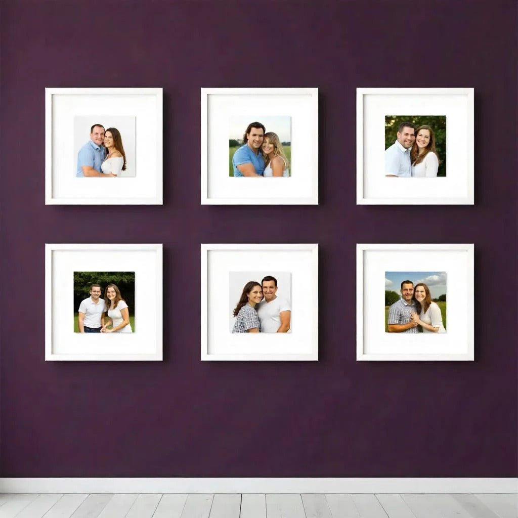 6-Piece Photo Frame Set – A4, Personalized
