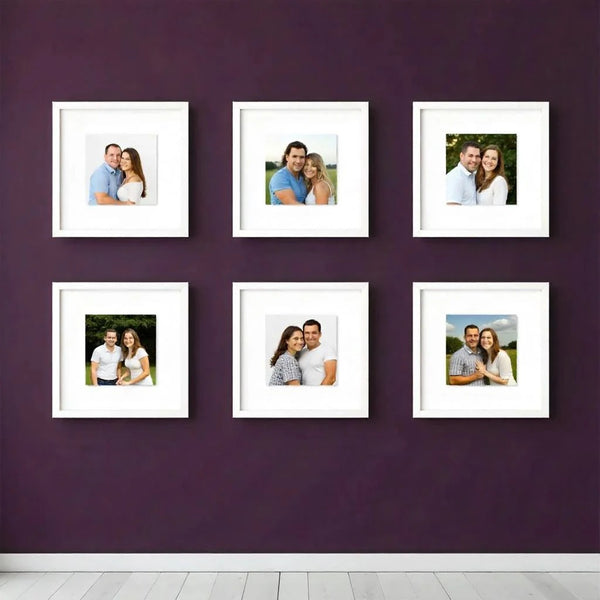 6-Piece Photo Frame Set – A4, Personalized