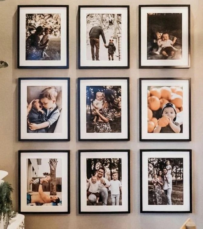 6-Piece Photo Frame Set – A4, Personalized