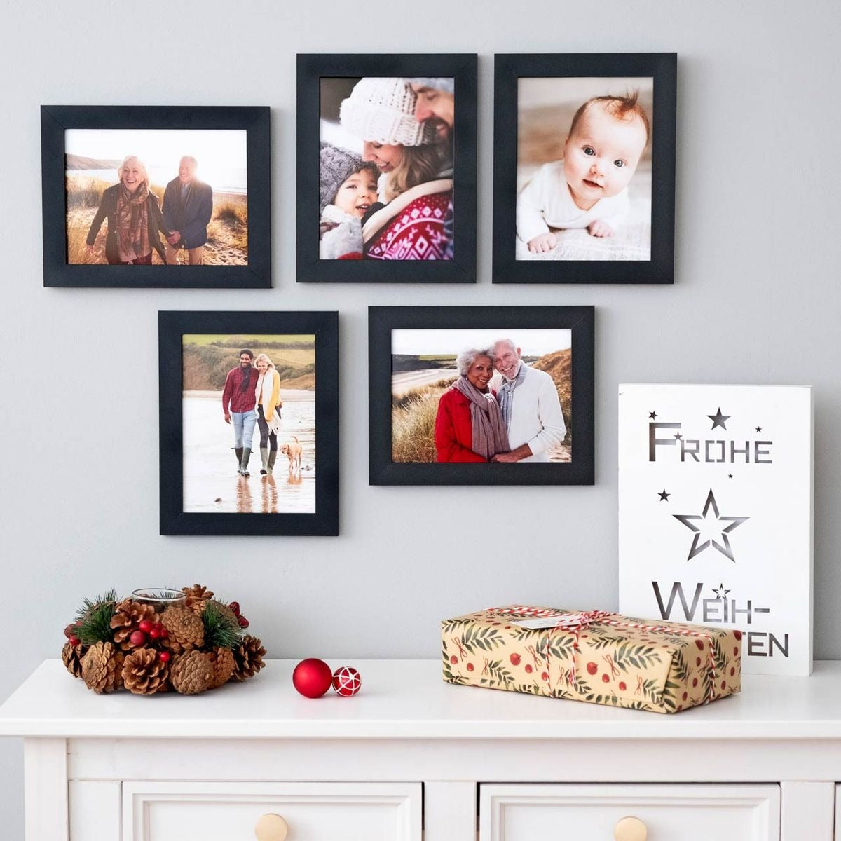 Photo Frame Set – 5 Pieces, Personalized