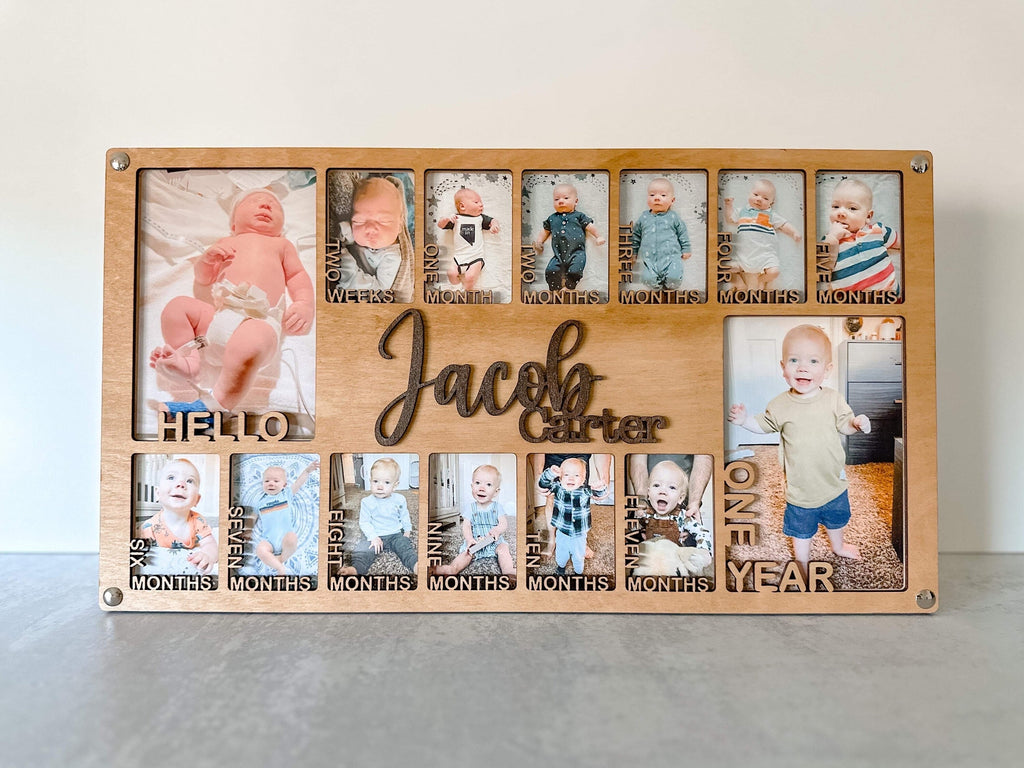 Kids 12-Month Frame – Personalized Baby Memory Frame