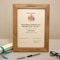 Certificate Frame – A4, Personalized