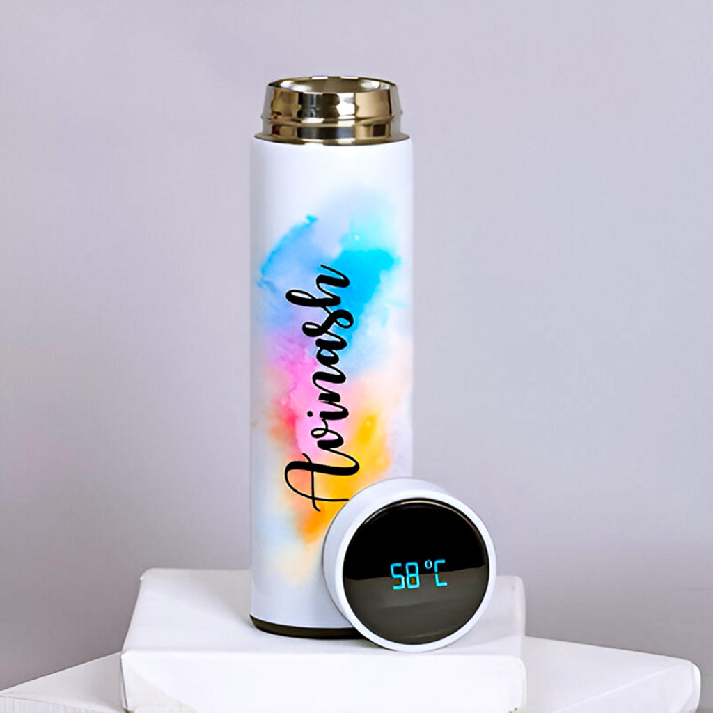 Customizable Temperature Bottle – Personalized