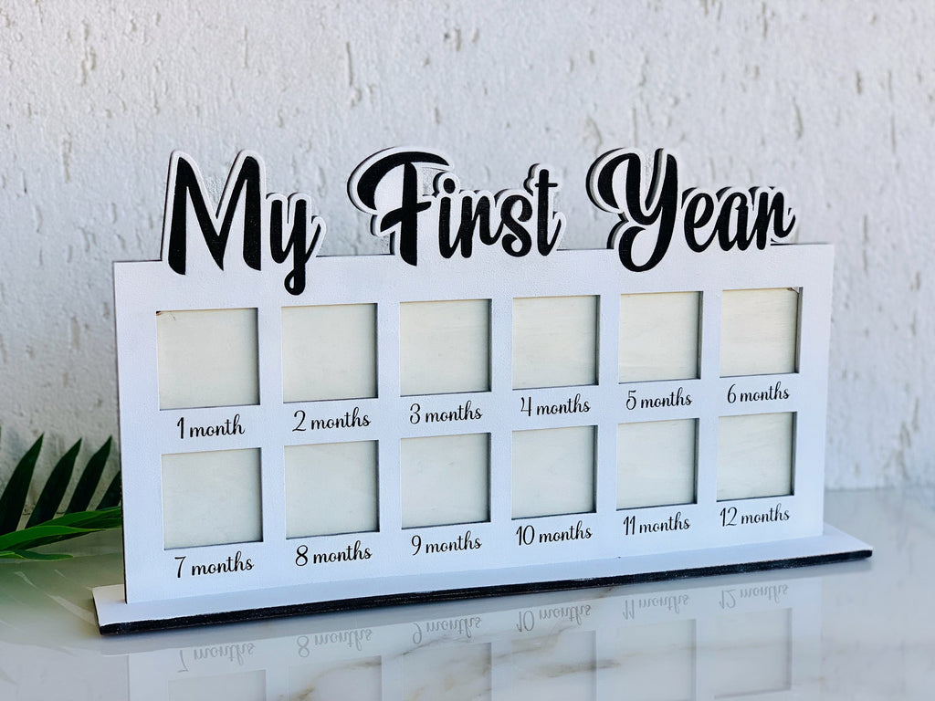 Kids 12-Month Frame – Personalized Baby Memory Frame