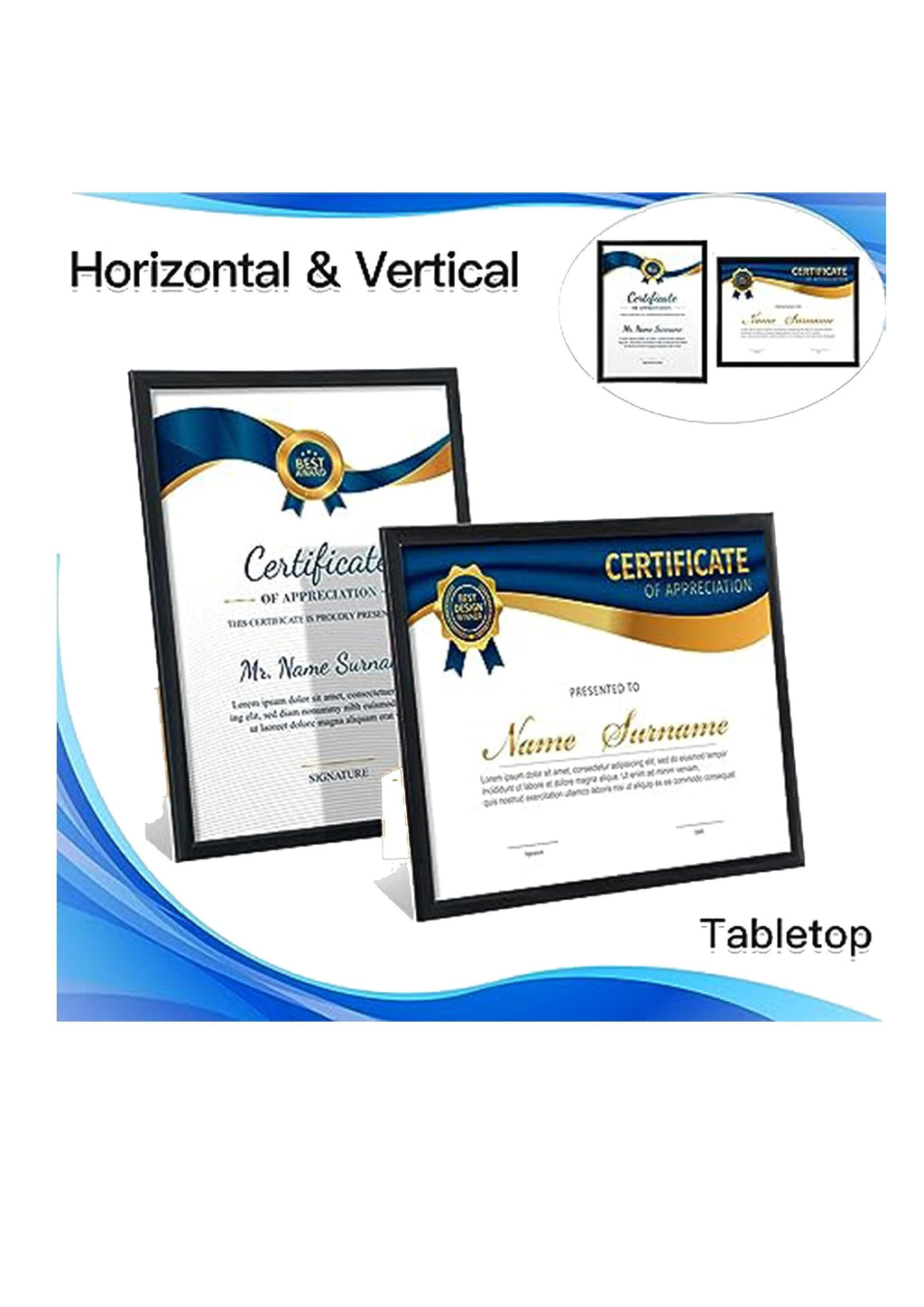 Certificate Frame – A4, Personalized