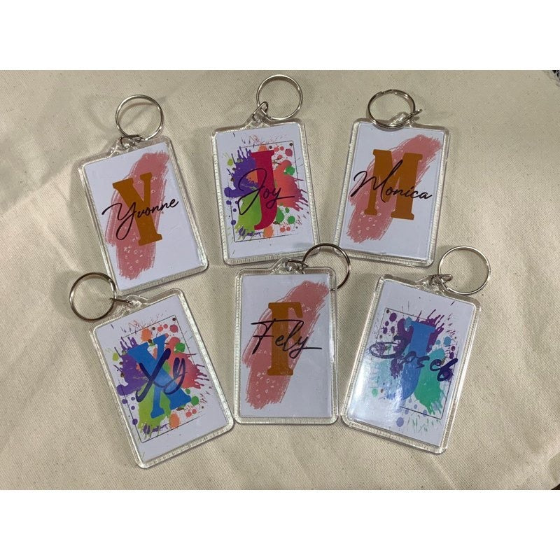 Customizable Plastic Keychain – Personalized