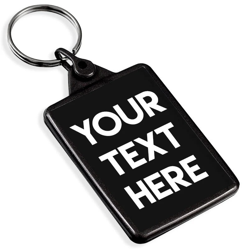 Customizable Plastic Keychain – Personalized