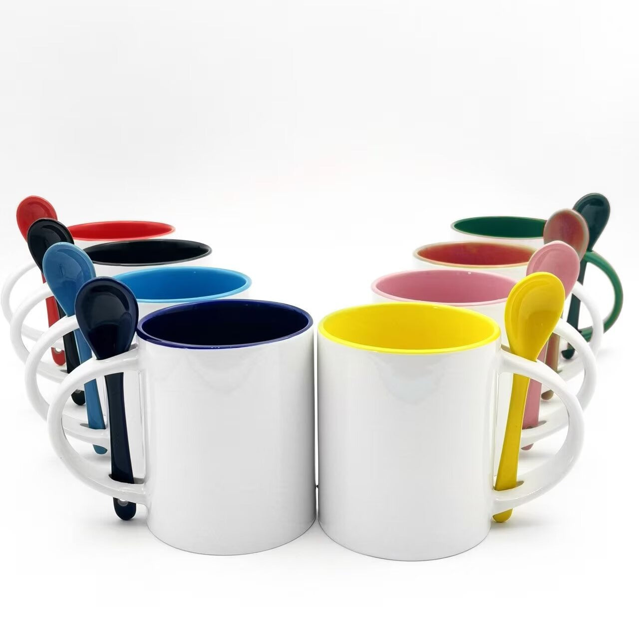 Spoon Color Mug with Spoon – Customizable