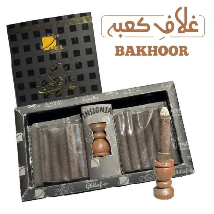 Ghilaaf-e-Kaaba Bakhoor – 12 Sticks with Burner