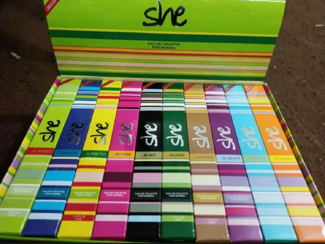 Pack of 5 SHE Perfumes for Women – 35ml Each