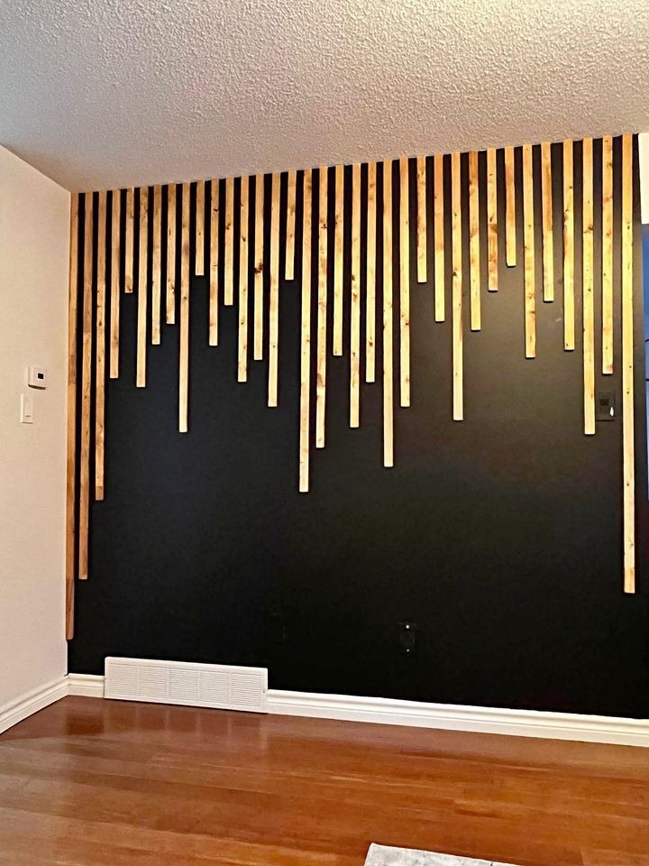 Golden Acrylic Strip Wall Decor – Decorative Wall Panel Set