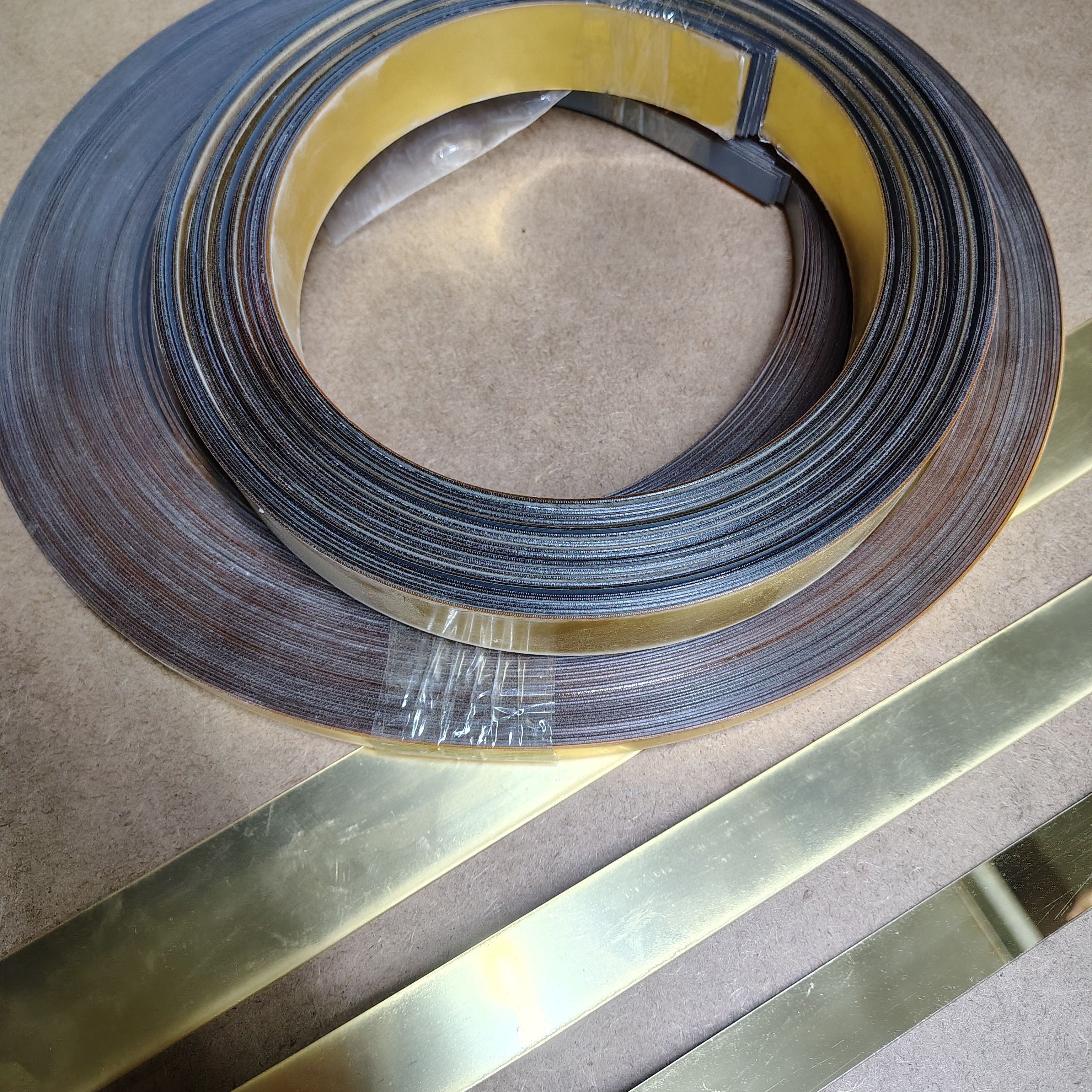 Golden Acrylic Strip Wall Decor – Decorative Wall Panel Set