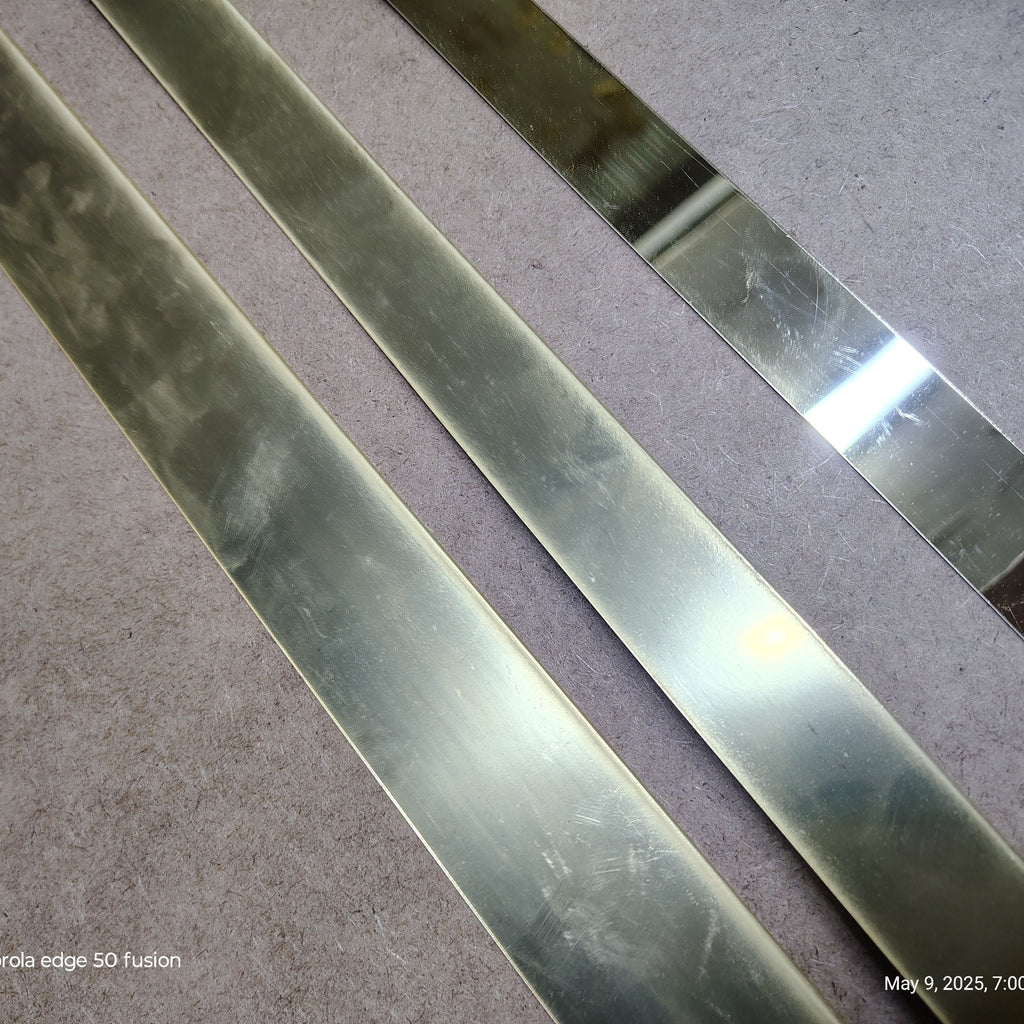 Golden Acrylic Strip Wall Decor – Decorative Wall Panel Set