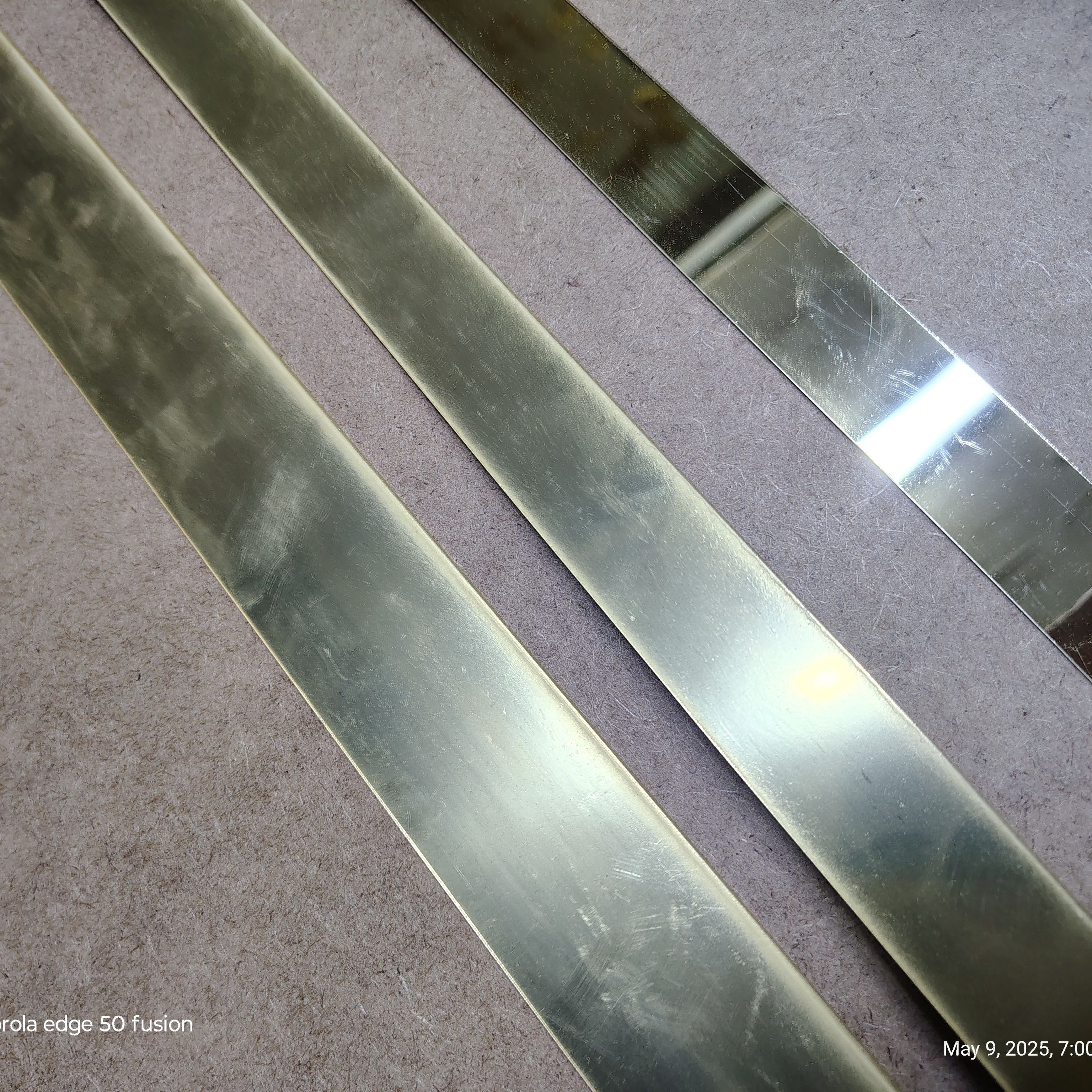 Golden Acrylic Strip Wall Decor – Decorative Wall Panel Set