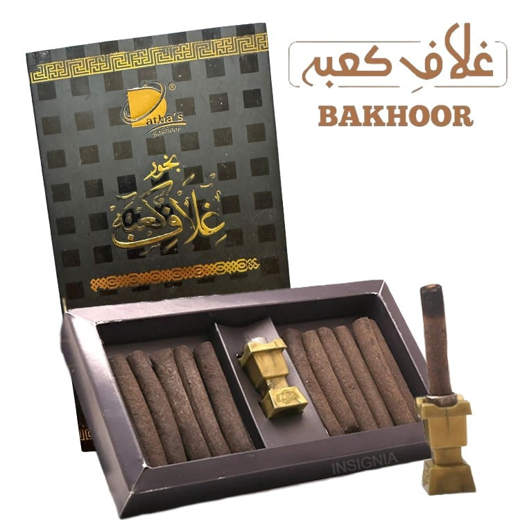 Ghilaaf-e-Kaaba Bakhoor – 12 Sticks with Burner
