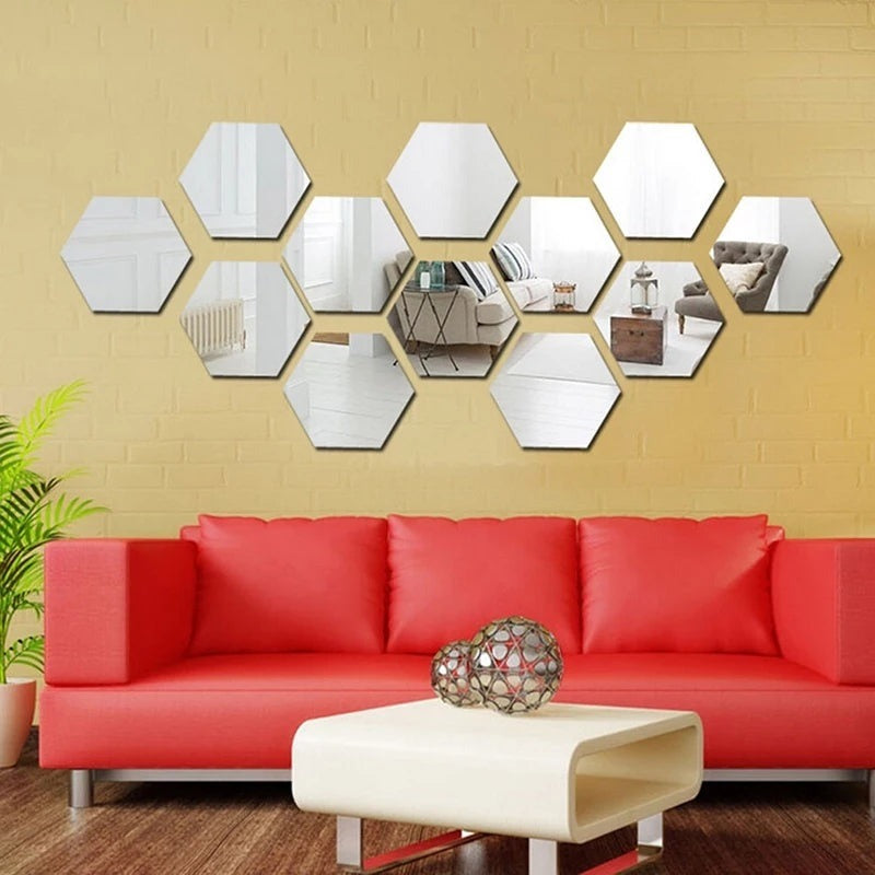 Hexagon Mirror – Decorative Wall Accent