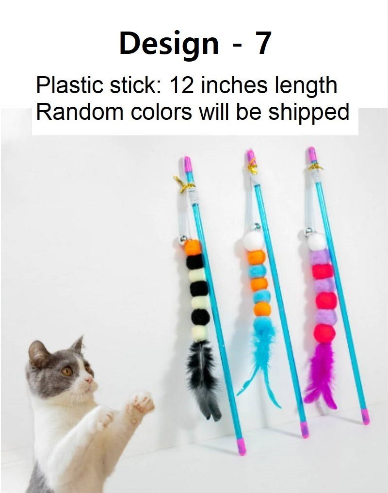 Cat Play Stick without\with Mice – Interactive Toy for Cats