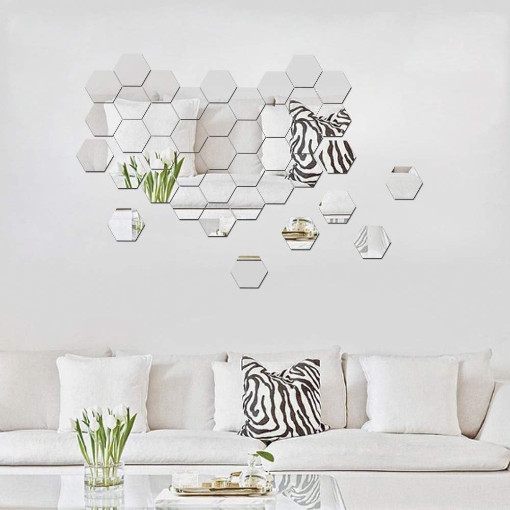 Hexagon Mirror – Decorative Wall Accent