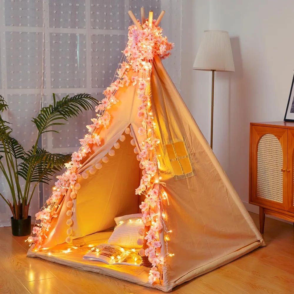 Cherry Blossom String Lights – 20 LED Decorative Fairy Lights