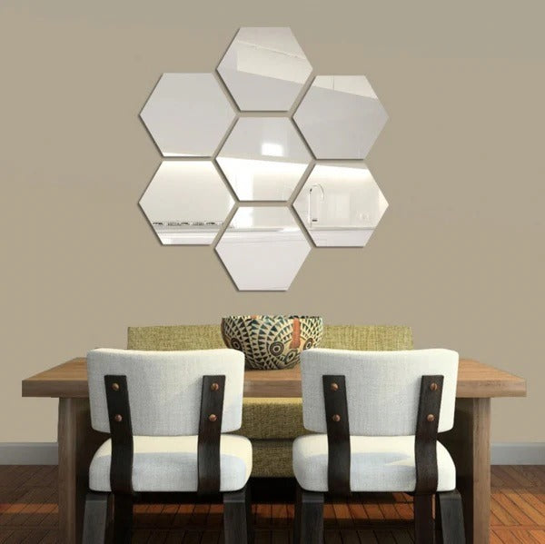Hexagon Mirror – Decorative Wall Accent