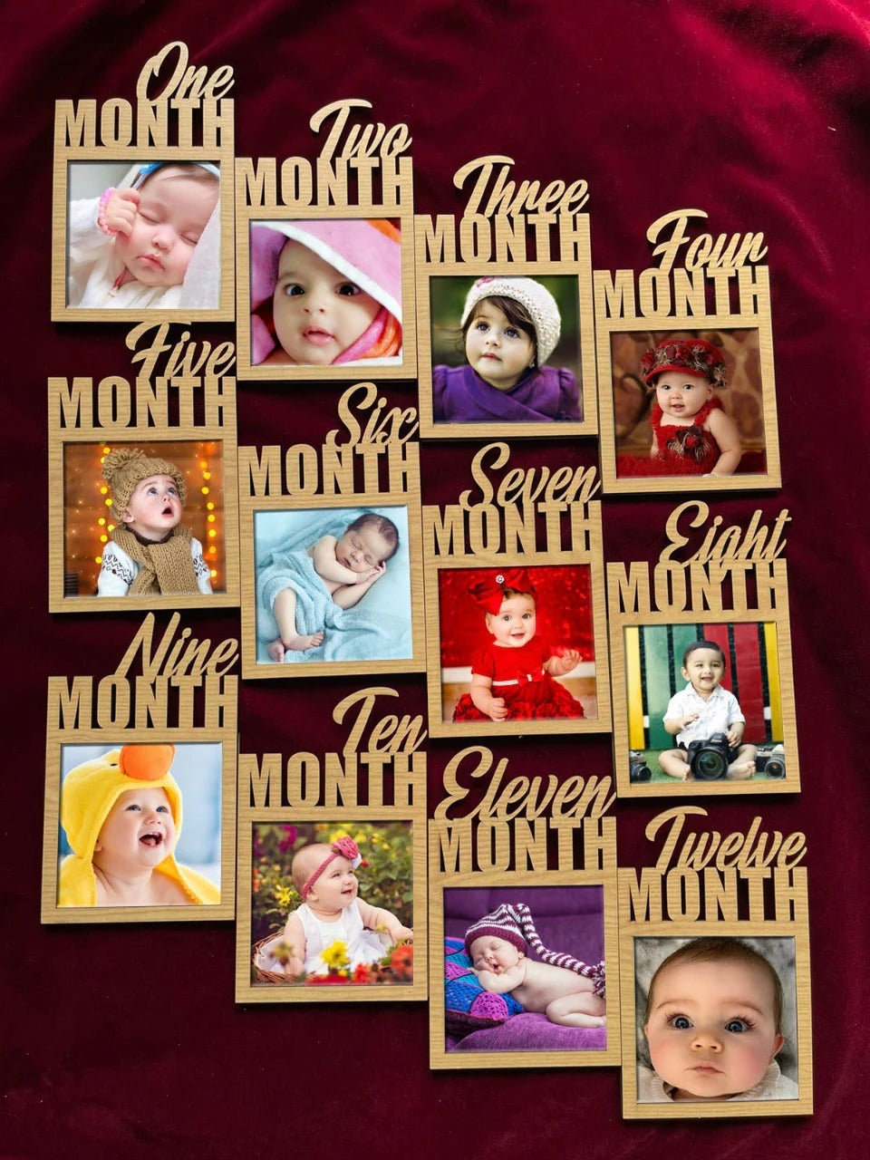 Kids 12-Month Frame – Personalized Baby Memory Frame