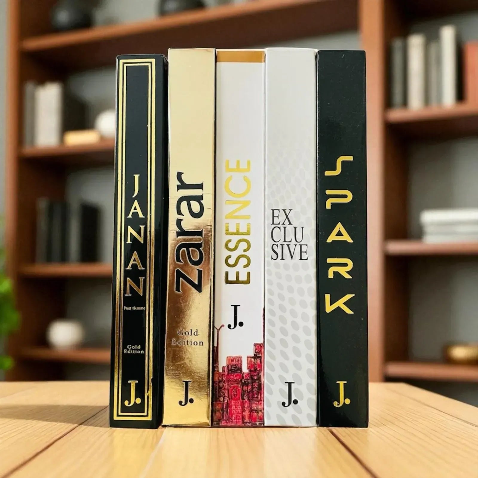 Pack of 5 Pen Perfumes – Zarar, Janan, J., Spark, J. Exclusive