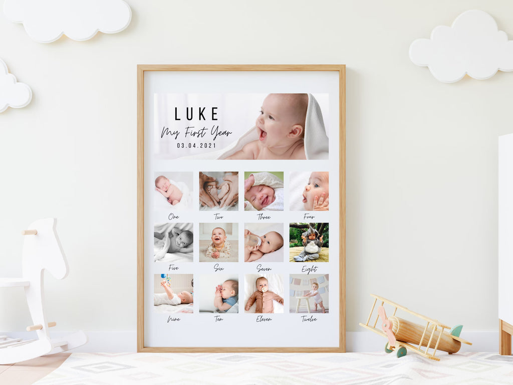 Kids 12-Month Frame – Personalized Baby Memory Frame